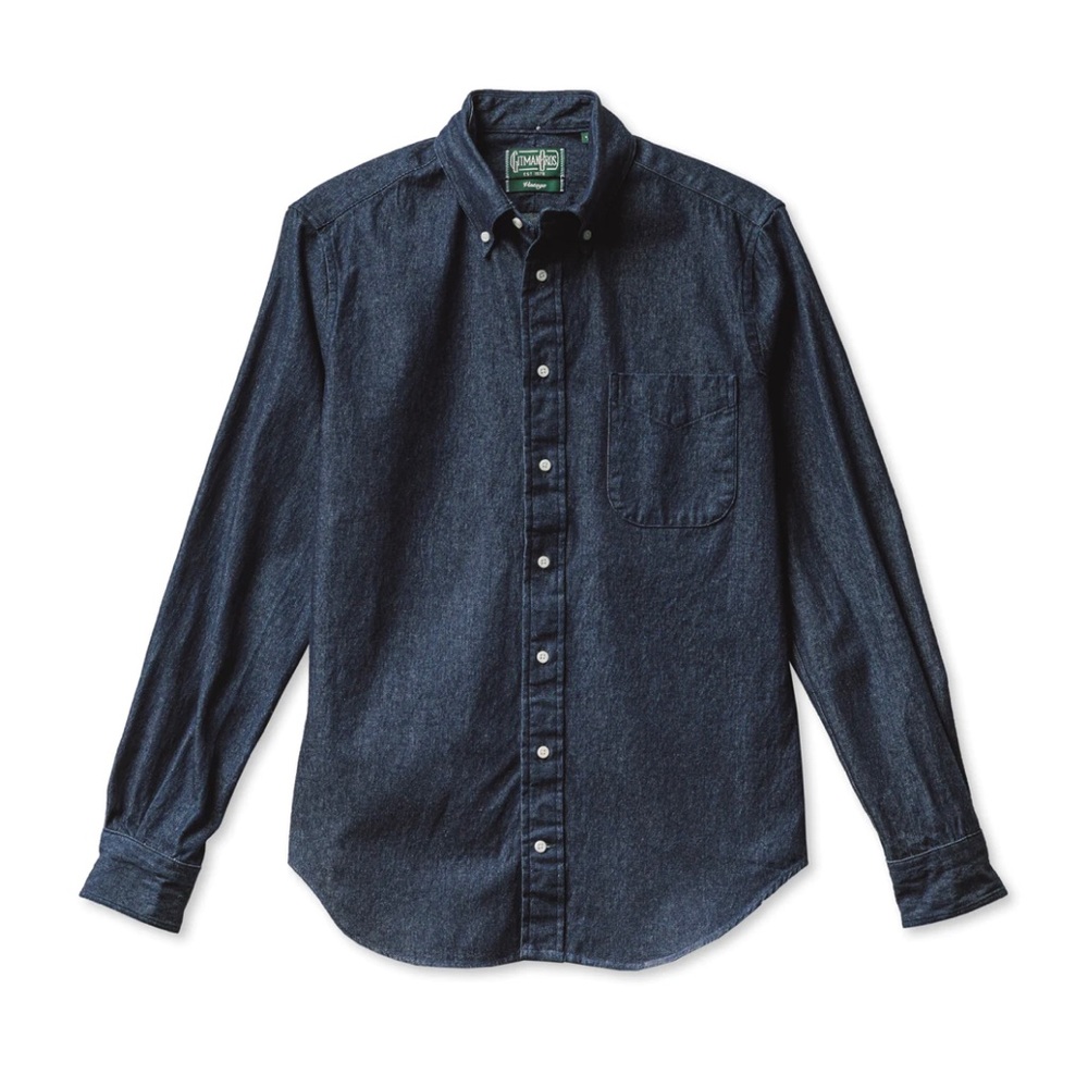 Gitman Vintage Large Dark Indigo Button Down